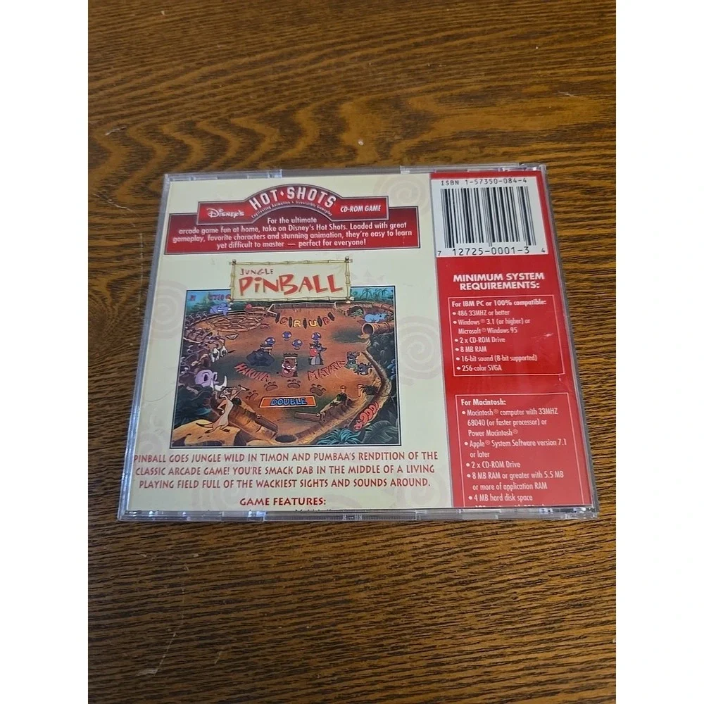 New‎ Disney Hot Shot Timon Pumba Jungle Pinball PC/Mac